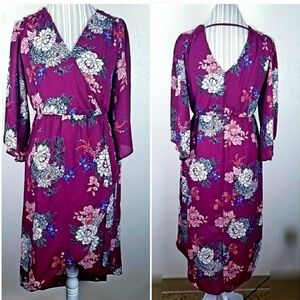 Kimono Style Bailey Blue Floral Dress